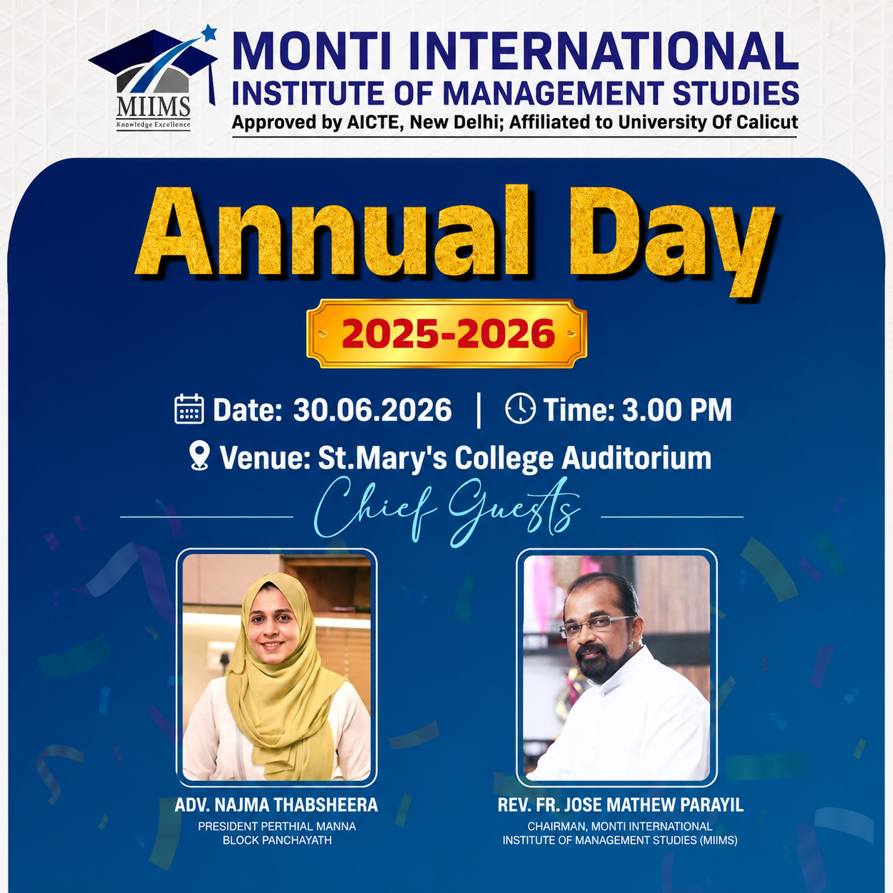 Annual Day 2025-26 Celebrations on 30/06/2026